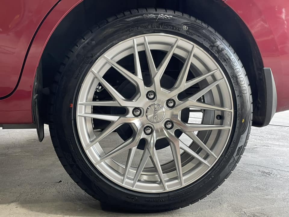 🚘 #SUZUKI_RETIGA🛞เปลี่ยนยาง #OTANI #KC2000 205/50R17 #ล้อSSW348 17X8 ET38 5X114.3 สีซิลเวอร์