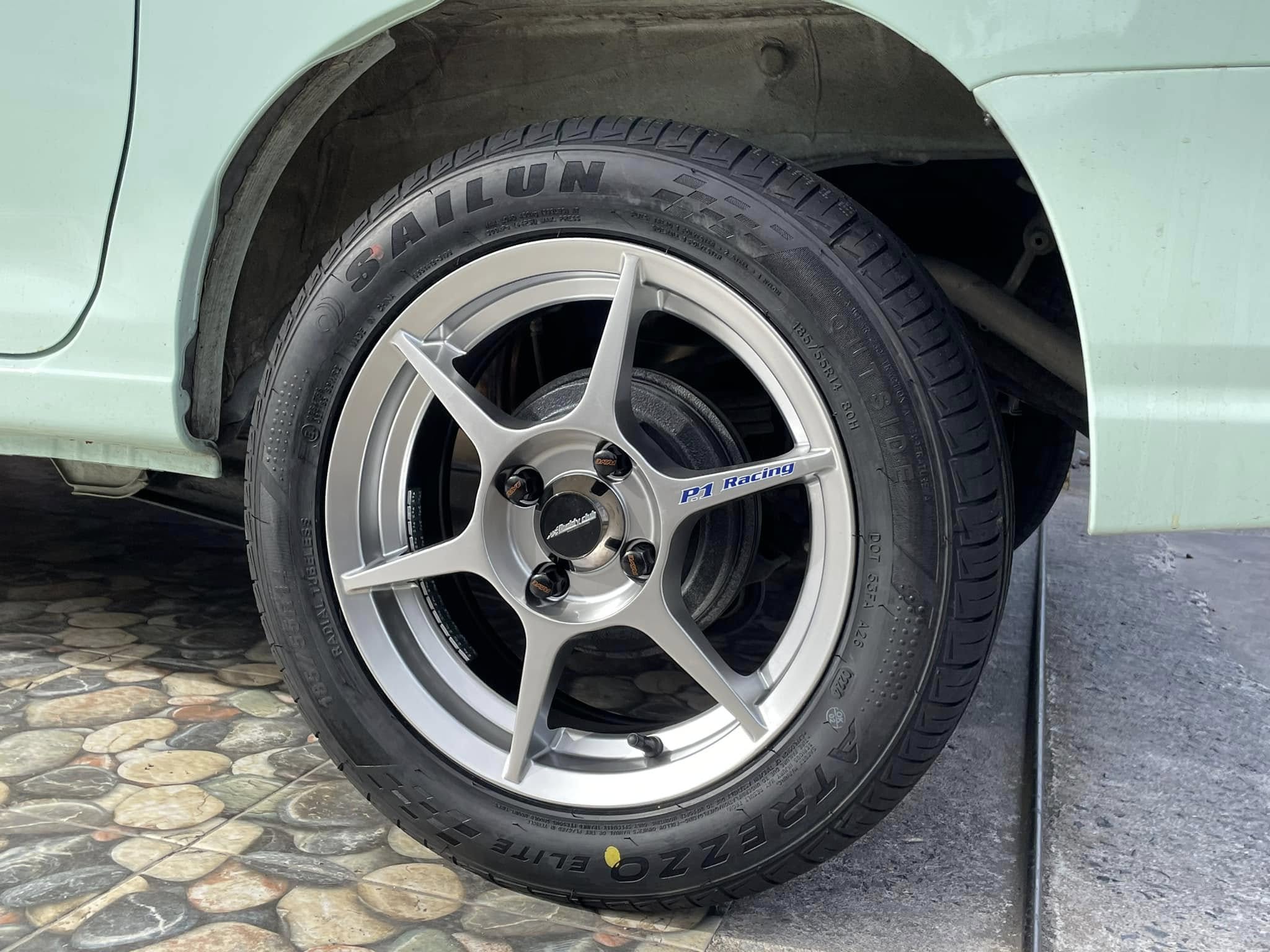 #DAIHATSU_HIJET CARGO🛠 #SAILUN_STREZZO_ELITE 185/55R14 #ล้อSSW204 #P1 14X5.5 ET38 4X100 HP