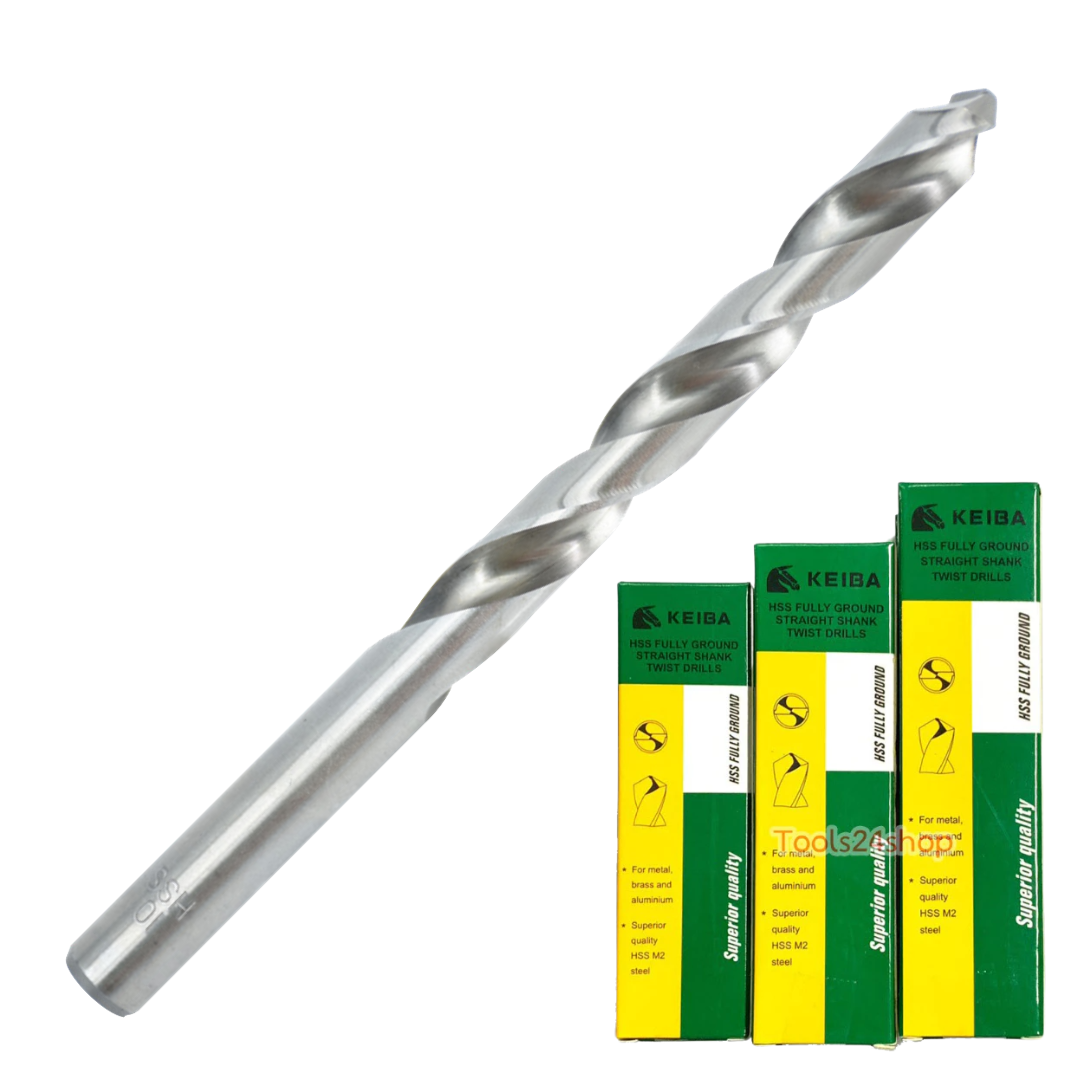 ดอกสว่านเจาะเหล็ก HSS ขนาด 2.0-2.9 mm. (มิล) KEIBA (ราคาต่อดอก)