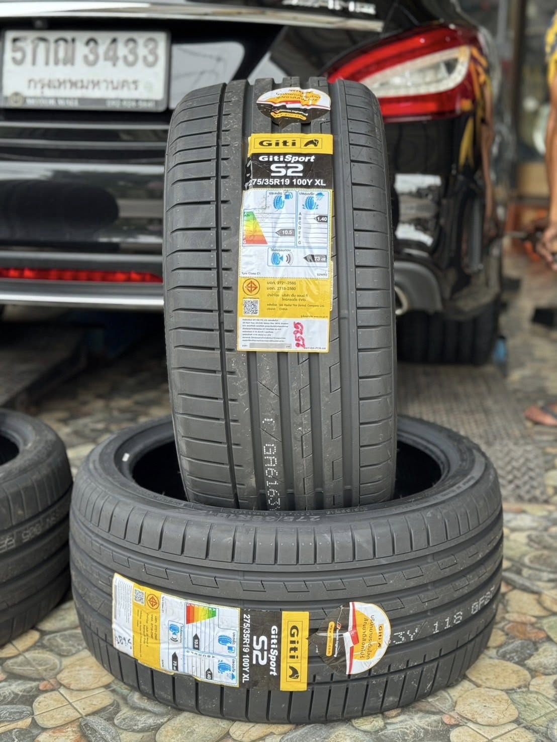 BENZ_CLS250d🚘เปลี่ยนยาง 🛞🐘#GITI_SportS2_255/35R19 ❤️ 🛞 #GITI_SportS2_275/35R19