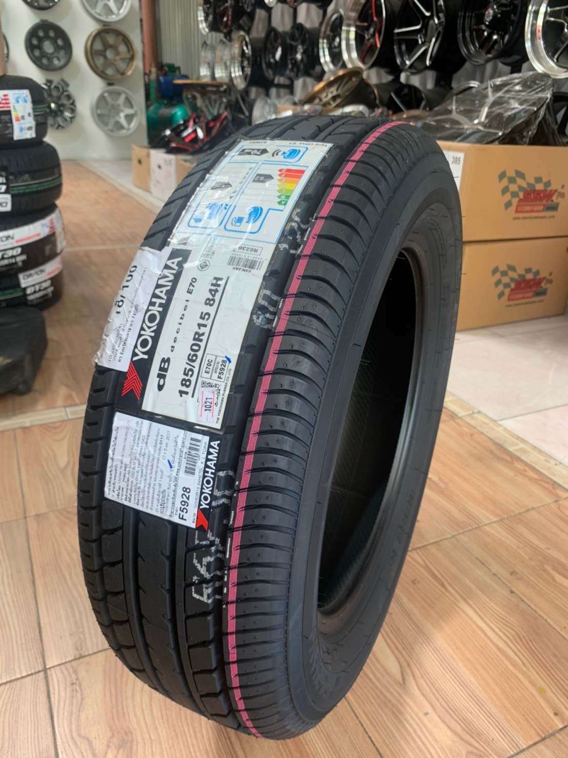 ยางใหม่ 185/60R15 Yokohama E70 ยางใหม่ปี2021