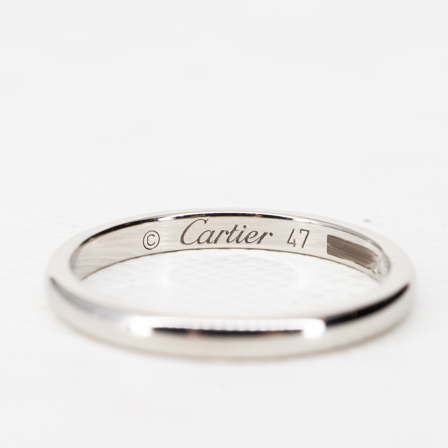 แหวน Cartier 1895 Band Platinum950 ไซส์ 47# (Used)+การ์ด