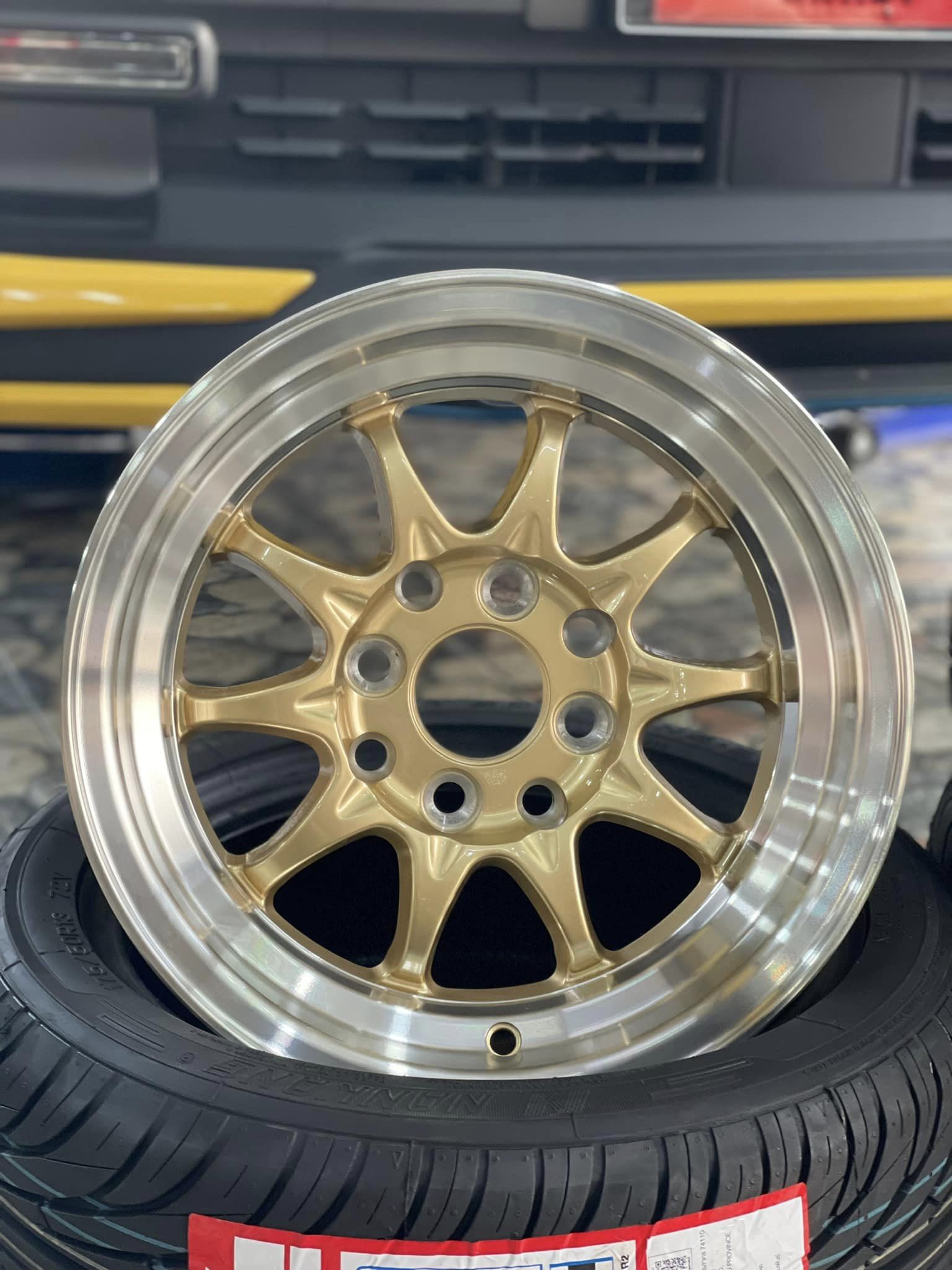 🚘🚗#wuling air ev #รถไฟฟ้า100% น่ารัก #ล้อแม็กซ์ขอบ13 🛞#Ce28 13X6 ET-0 8X100/114.3 🛞#NANKANG_NS-2_175/50R13