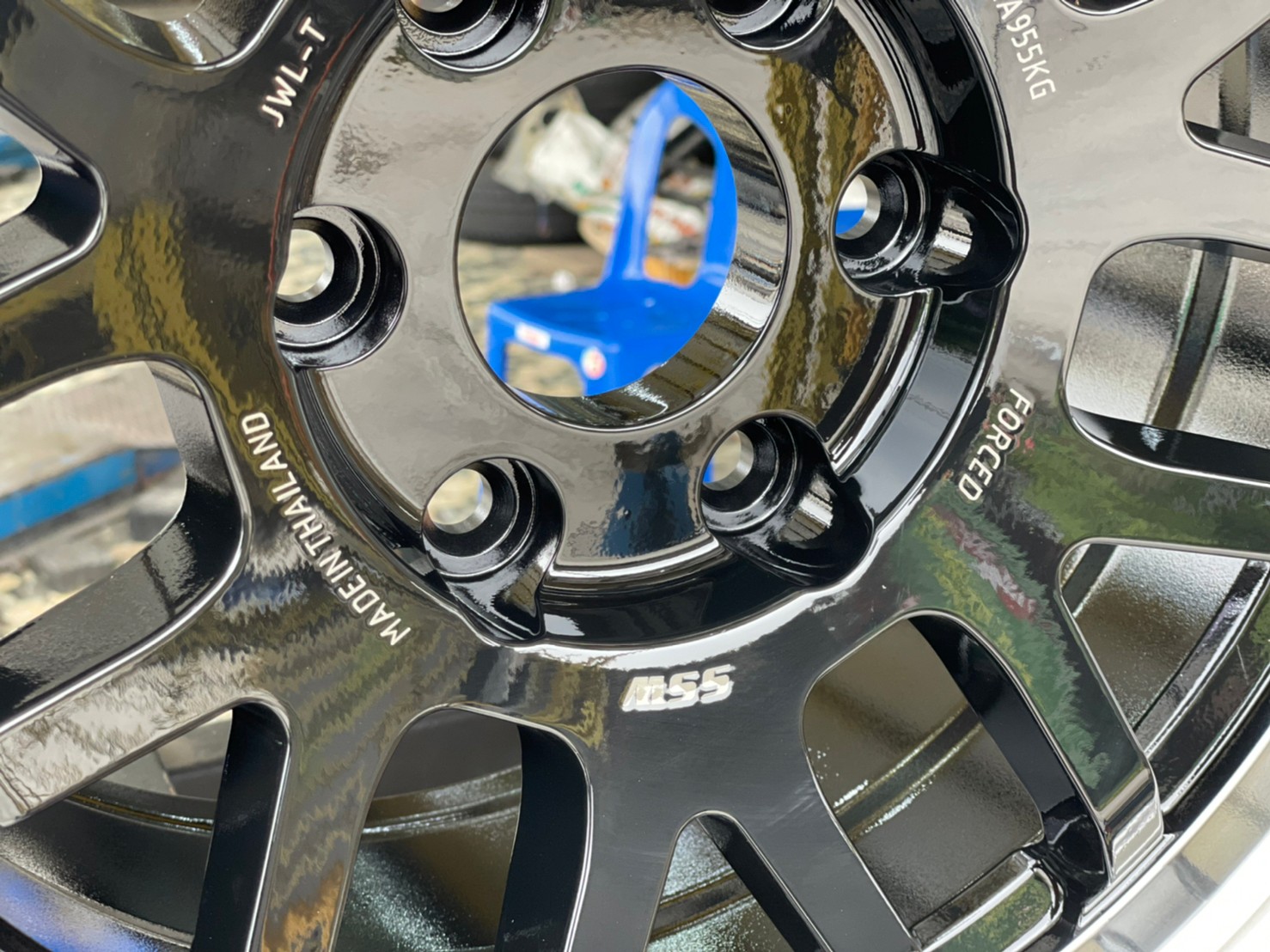 ล้อแม็กซ์ใหม่ขอบ16 SSW404 16x8 ET20 6x130 สีดำขอบเงา