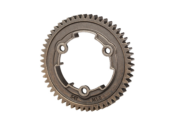 6449X Spur gear, 54-tooth, steel (1.0 metric pitch)