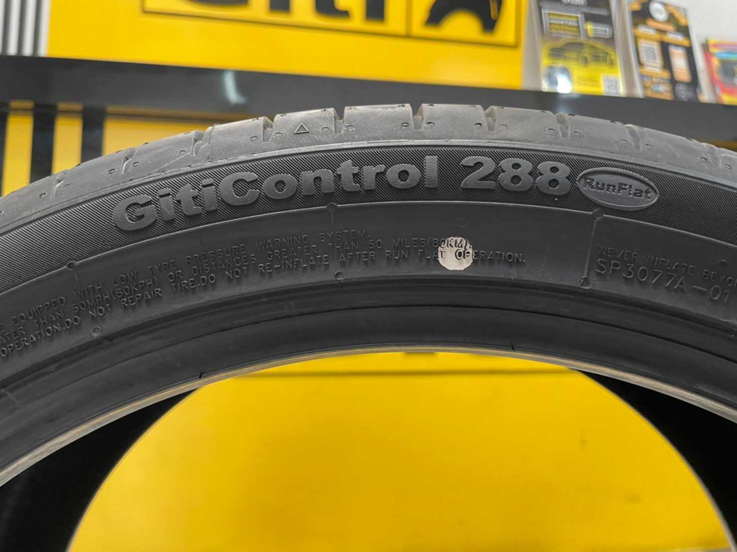 Giti Control288 Runflat 275/35ZRF20 ยางใหม่ปี2022 ยางสปอร์ต สมรรถนะสูง ราคาโปรโมชั่นพิเศษ พร้อมติดตั้งฟรี