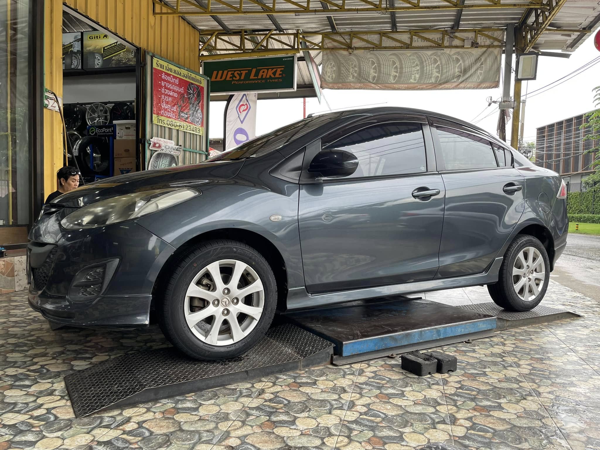 #MAZDA_2🛞เปลี่ยนยาง #AUSTONE_SP602_185/60R15
