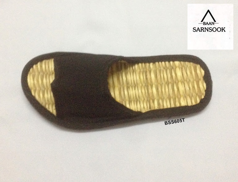 BSS302R: รองเท้าแตะสานแบบสวมสีดำ ราคาส่ง 1โหล :12คู่