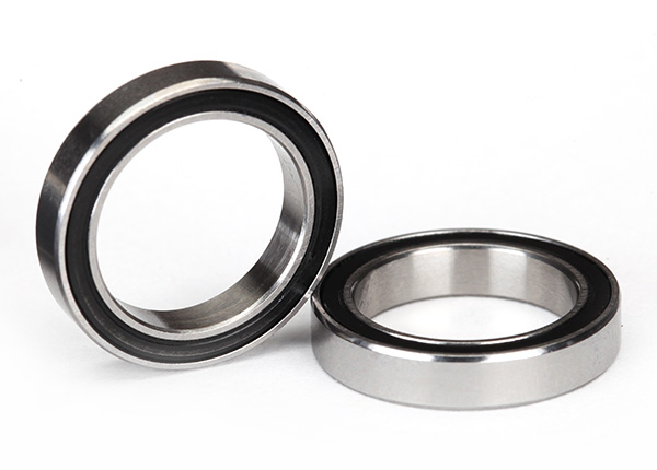 5102A Ball bearings, black rubber sealed (15x21x4mm) (2)