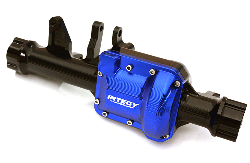 INT-C28001BLUE Billet Machined Front Axle Housing for Traxxas TRX-4 Scale & Trail Crawler