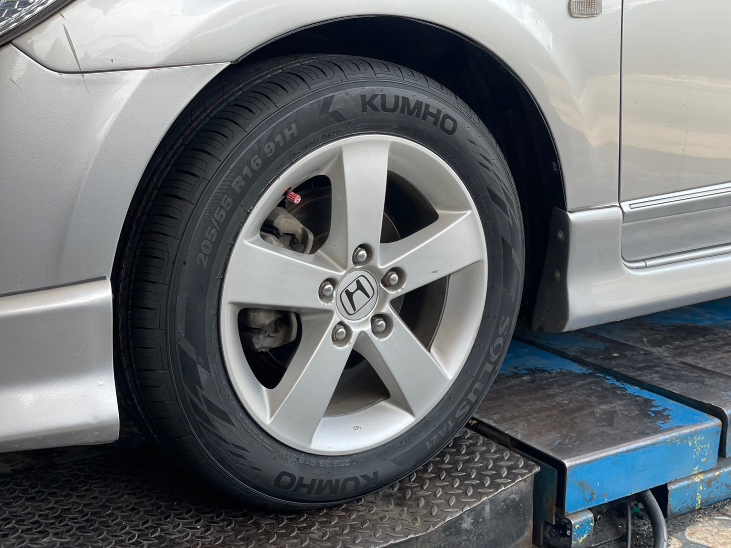 🚘 #Honda Civic ติดตั้งยาง #ยางใหม่คัมโฮ #Kumho #TA21 205/55R16 ยางใหม่ปี2024