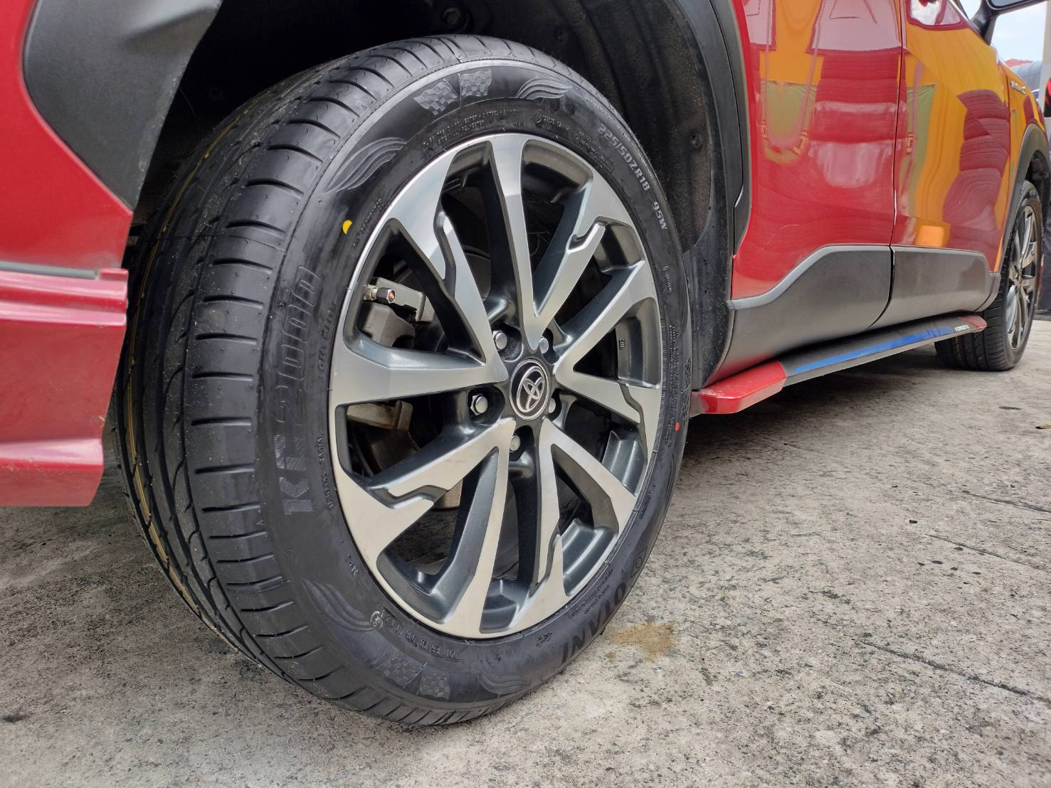 🚘#TOYOTA_CROSS เปลี่ยนยาง 🛞 #OTANI_KC2000_225/50R18