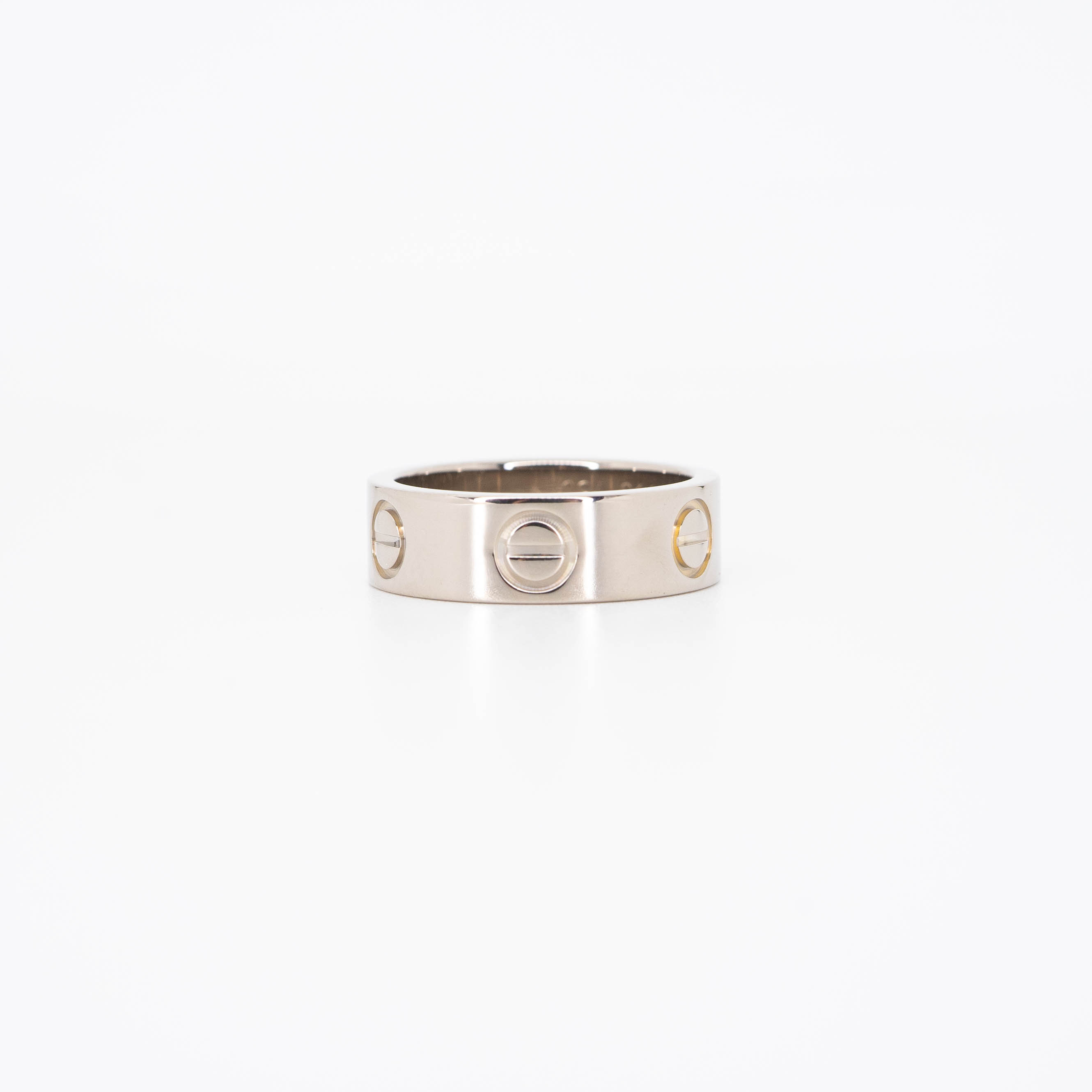 แหวน Cartier Love ทองขาว18K ไซส์ 48# (Used)