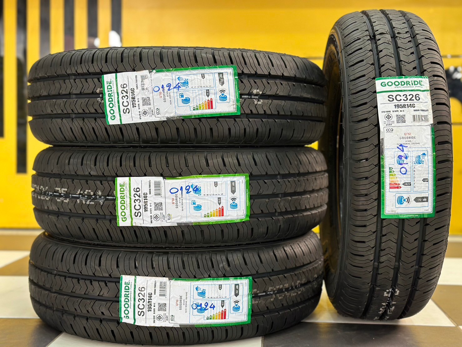 🔥🔥🔥ราคาโปรโมชั่น🔥🔥🔥 ยางใหม่ GOODRIDE SC326 195R14C ยางใหม่ปี2024