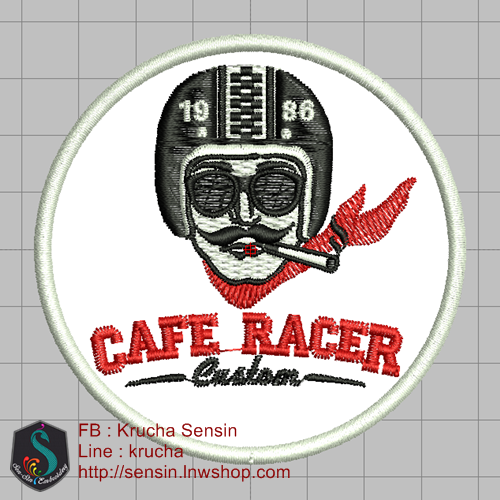 ไฟล์บล็อคปัก CAFE RACER 2 พื้นผ้า