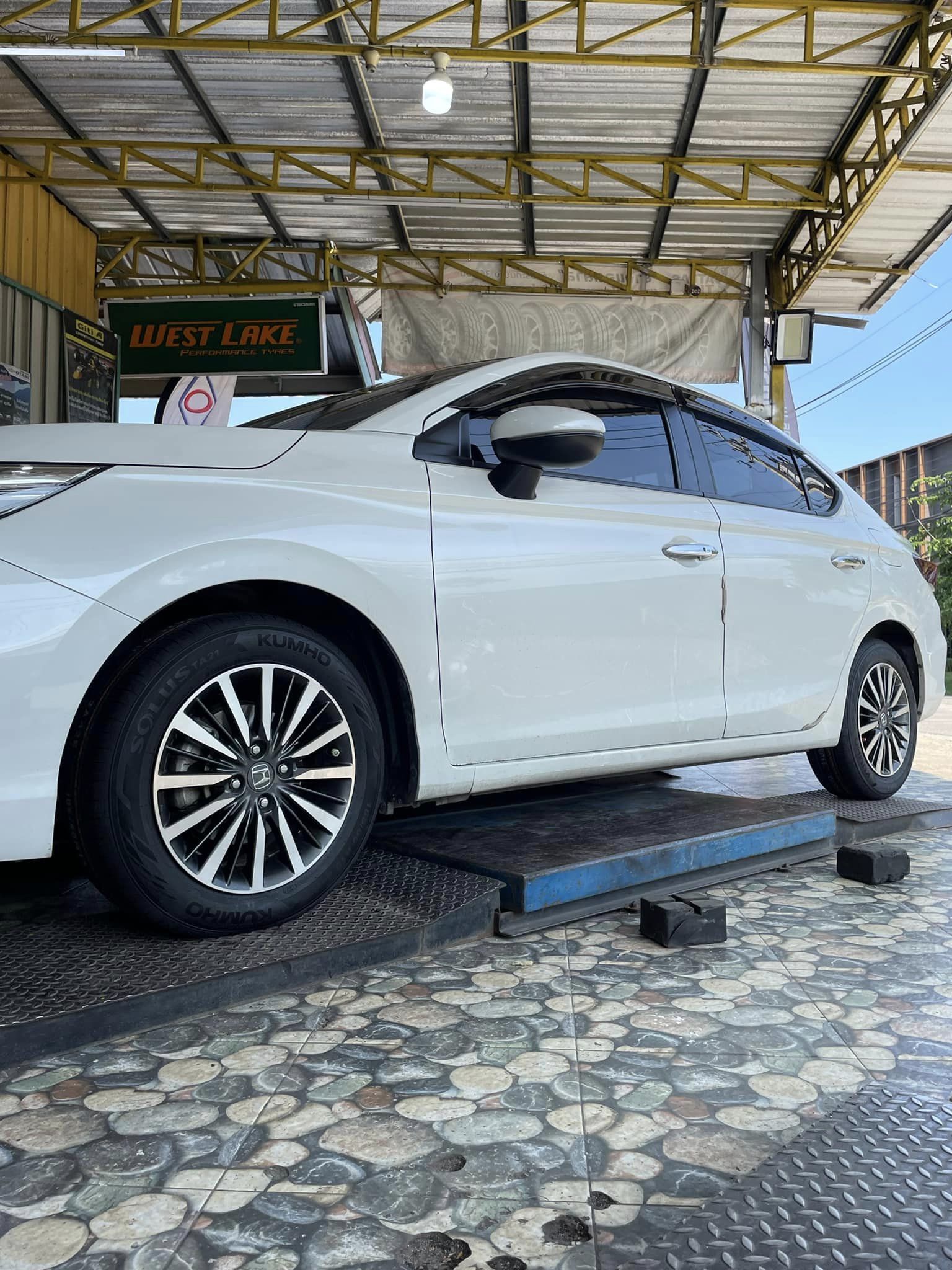 #HONDA_CITYเปลี่ยนยาง #KUMHO_TA21_185/60R15