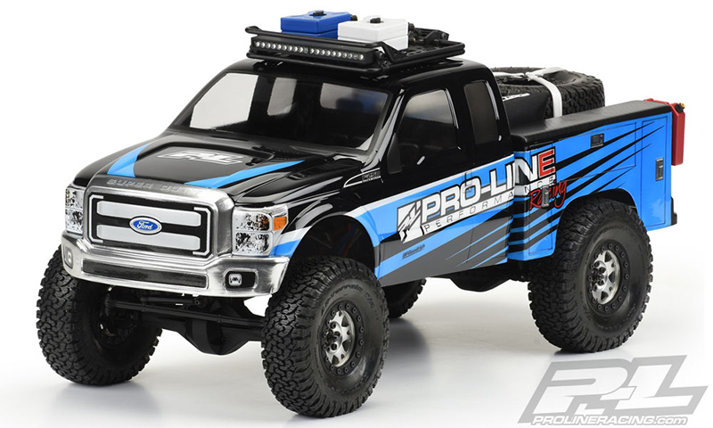 PRO-3484-00 Clear Body with Utility Bed: Honcho Style Crawler Cabs