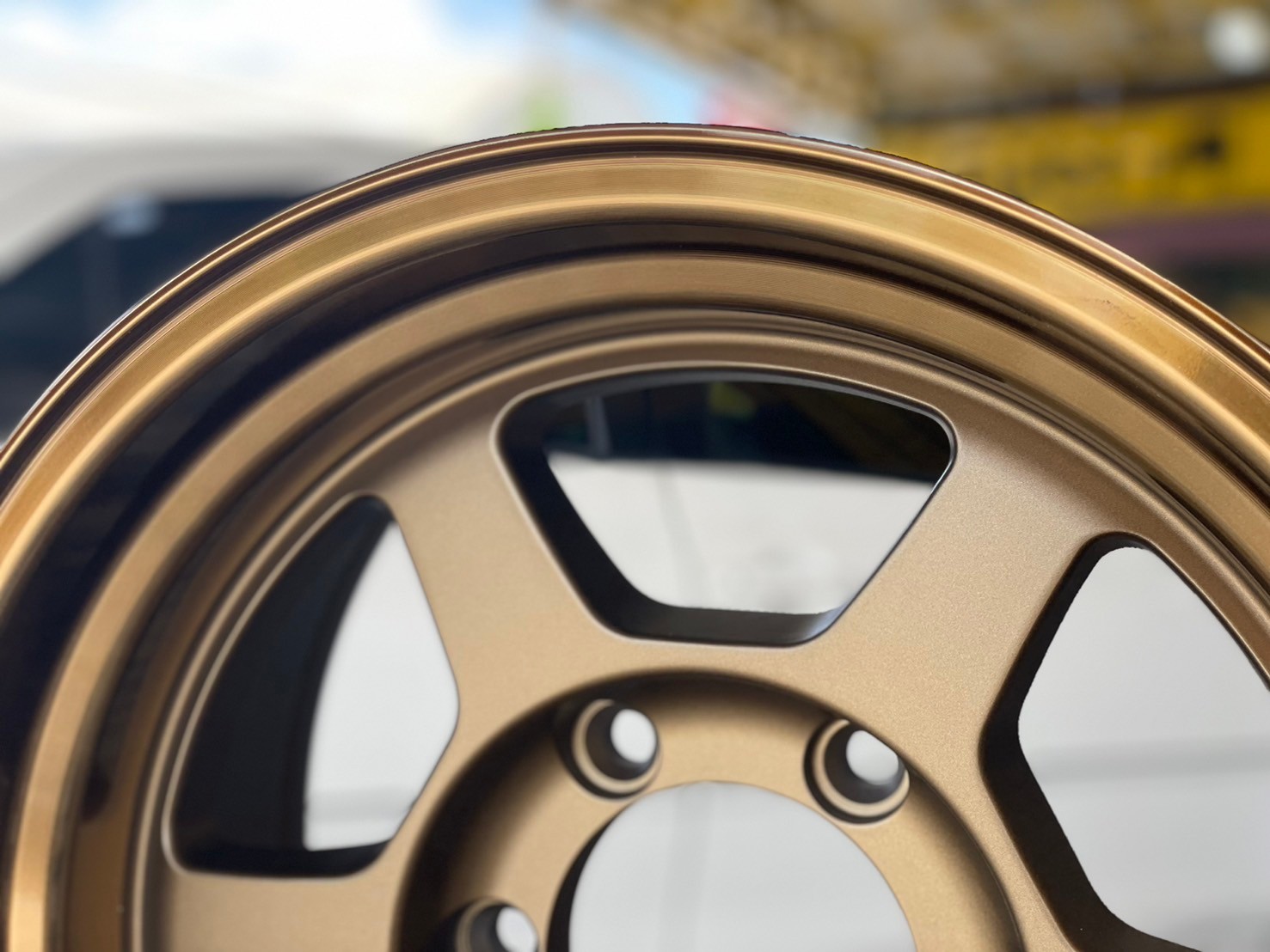 #ล้อแม็กซ์ใหม่ขอบ16 #TE37ขอบ16นิ้ว 16x8 ET0 6x139.7 สีน้ำตาลตัวหนังสือเลเซอร์สีแดง