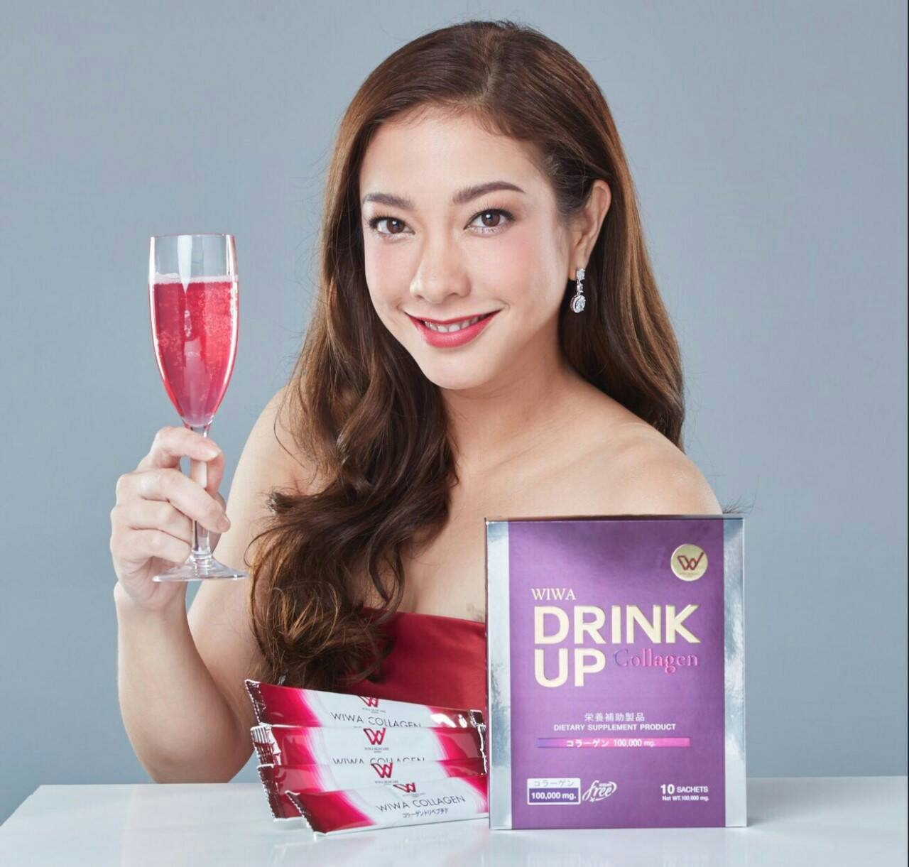 Wiwa collagen drink up ส่งฟรี EMS เก็บเงินปลายทางทั่วประเทศ