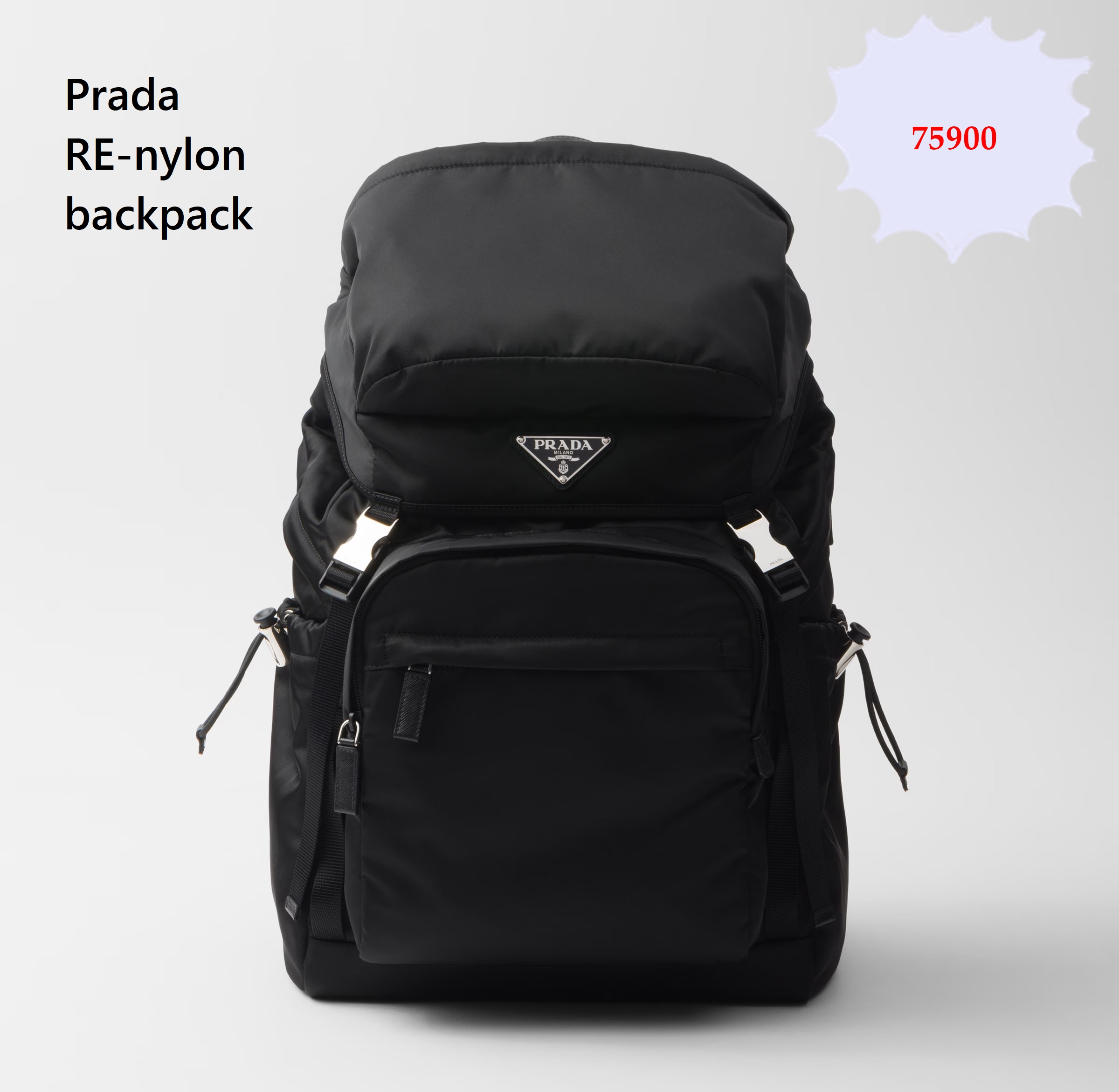 กระเป๋าเป้Prada RE-nylon backpack