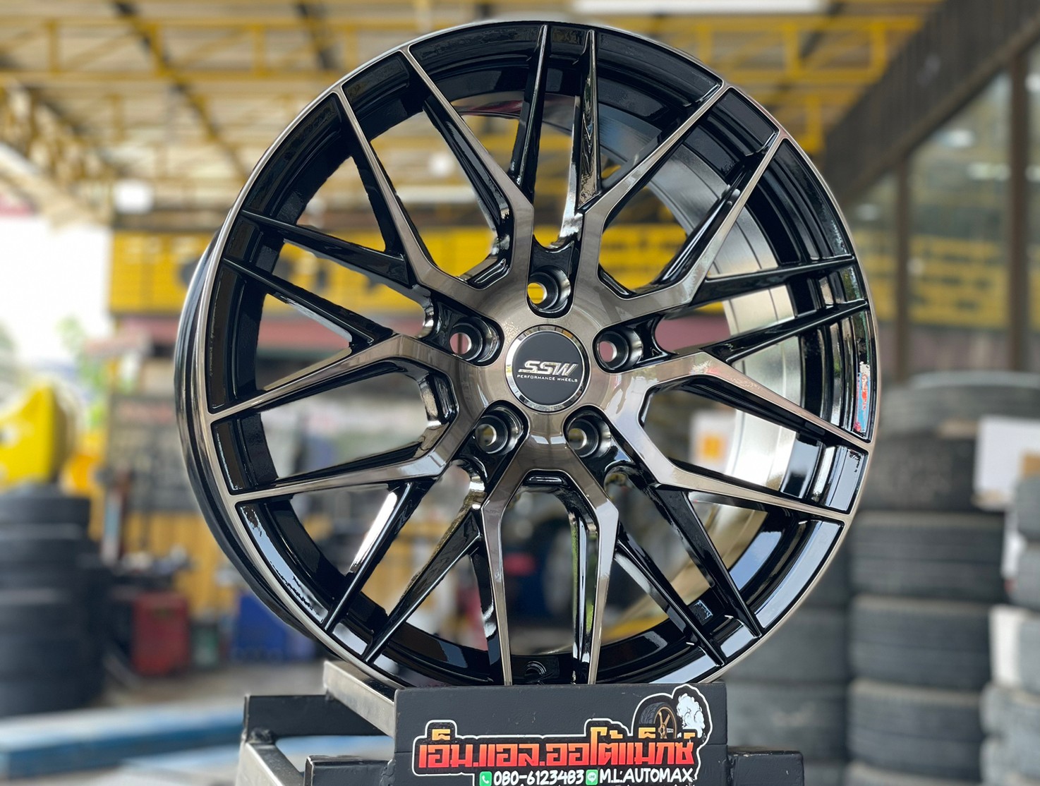 ล้อแม็กใหม่ขอบ17 Stamford Sport Wheels SSW 348 สีหน้าชา ขนาด17 กว้าง8 5รู112ออฟ38