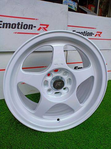 ล้อแม็ก Emotion-R 5ZG (SPOON) สีขาว ขอบ15 กว้าง7 ออฟ35 4รู100