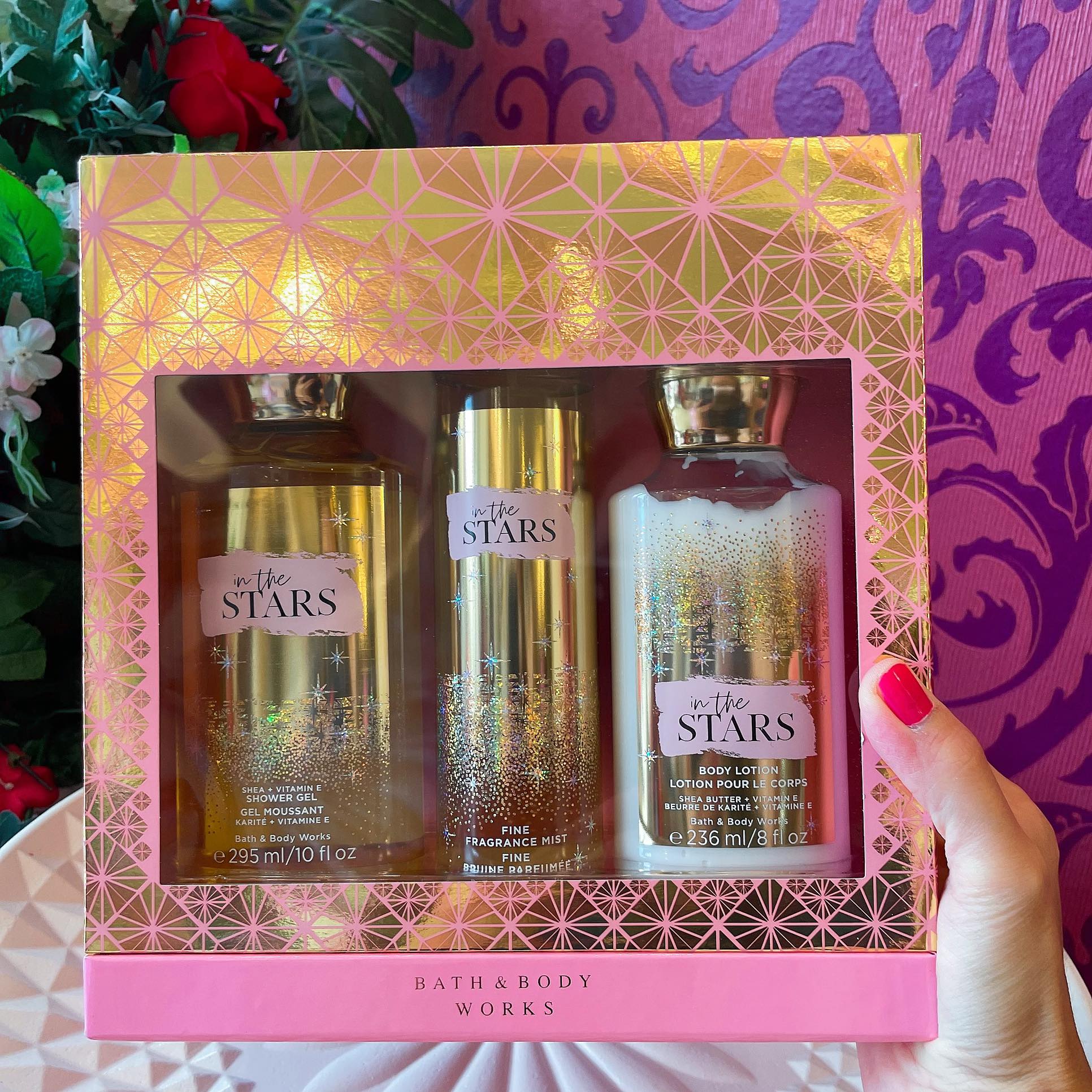 BBW Trio box in the stars set3ชิ้น เจลอาบน้ำ โลชั่นบำรุงผิวกาย น้ำหอม 295ml.