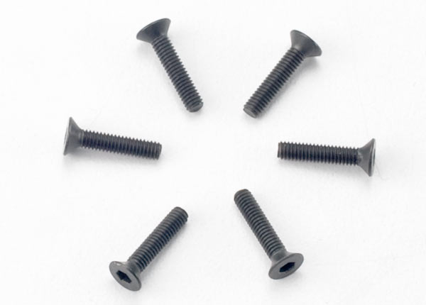 2526 Screws, 2.5x12mm countersunk machine (hex drive) (6)