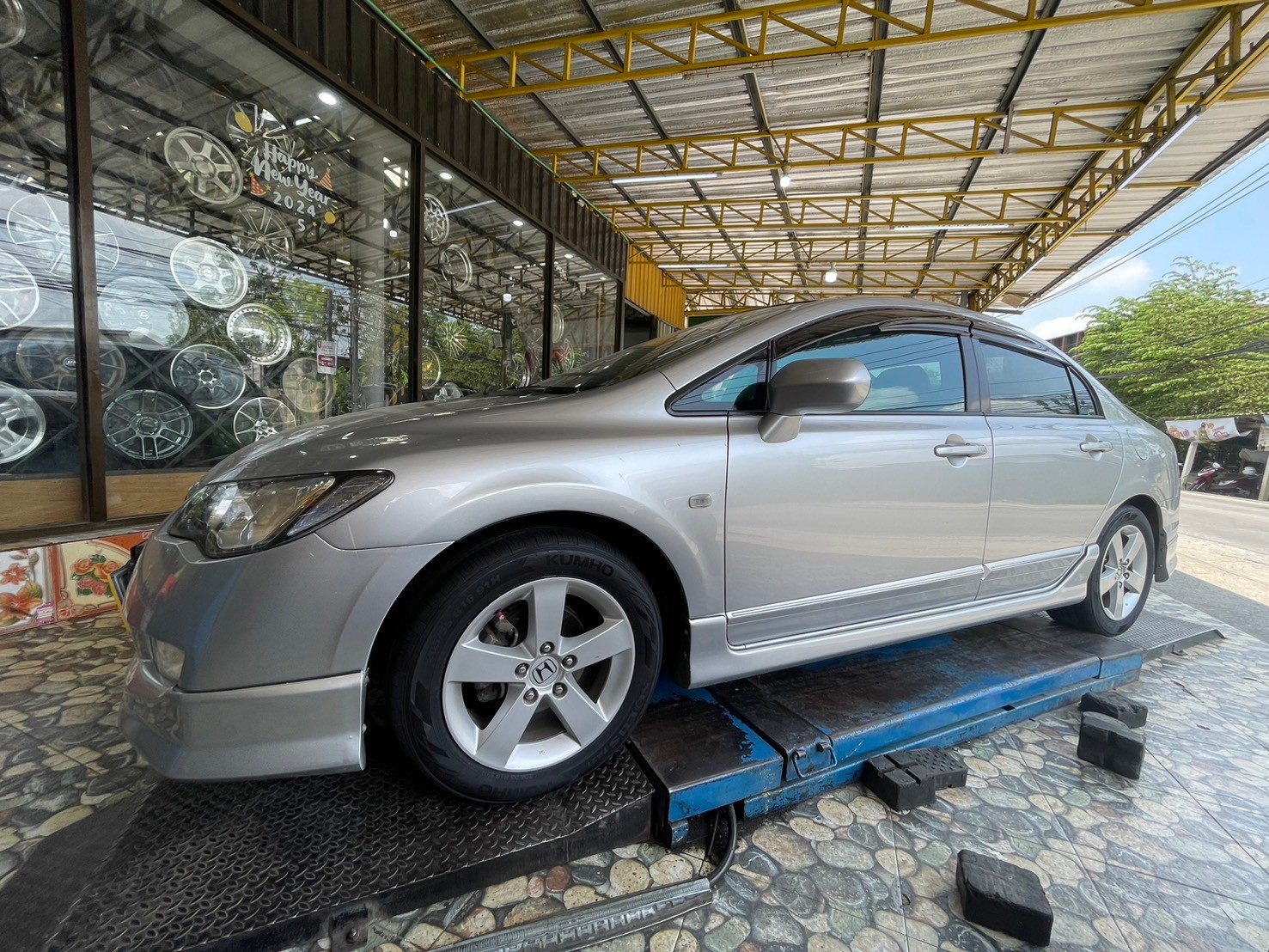 🚘 #Honda Civic ติดตั้งยาง #ยางใหม่คัมโฮ #Kumho #TA21 205/55R16 ยางใหม่ปี2024