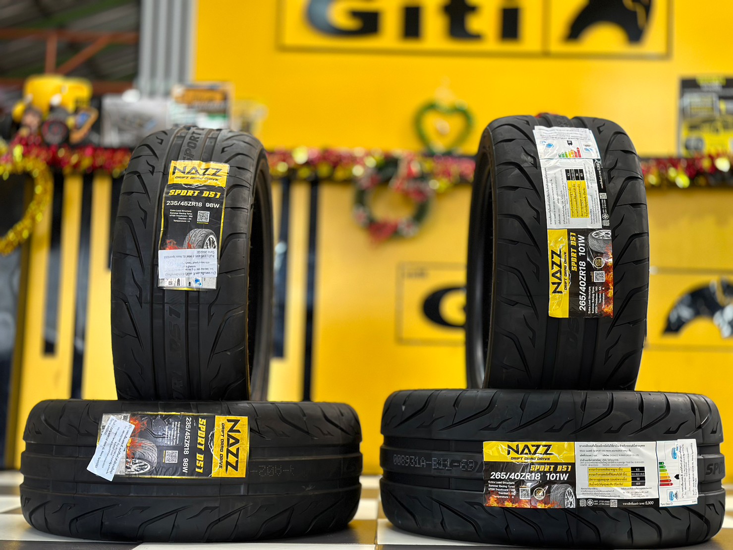 ยางใหม่ ยางซอฟ NAZZ Sport DS1 235/45R18 265/40R18 ยางใหม่ปี2023