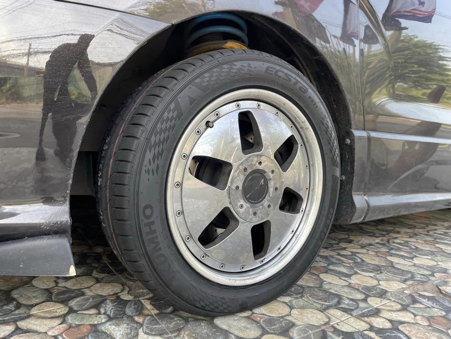 🛞❤️ #HYUNDAI_H1🚘เปลี่ยนยาง 💫 🛞🐘#KUMHO #ECSTA #PS71 235/50R18