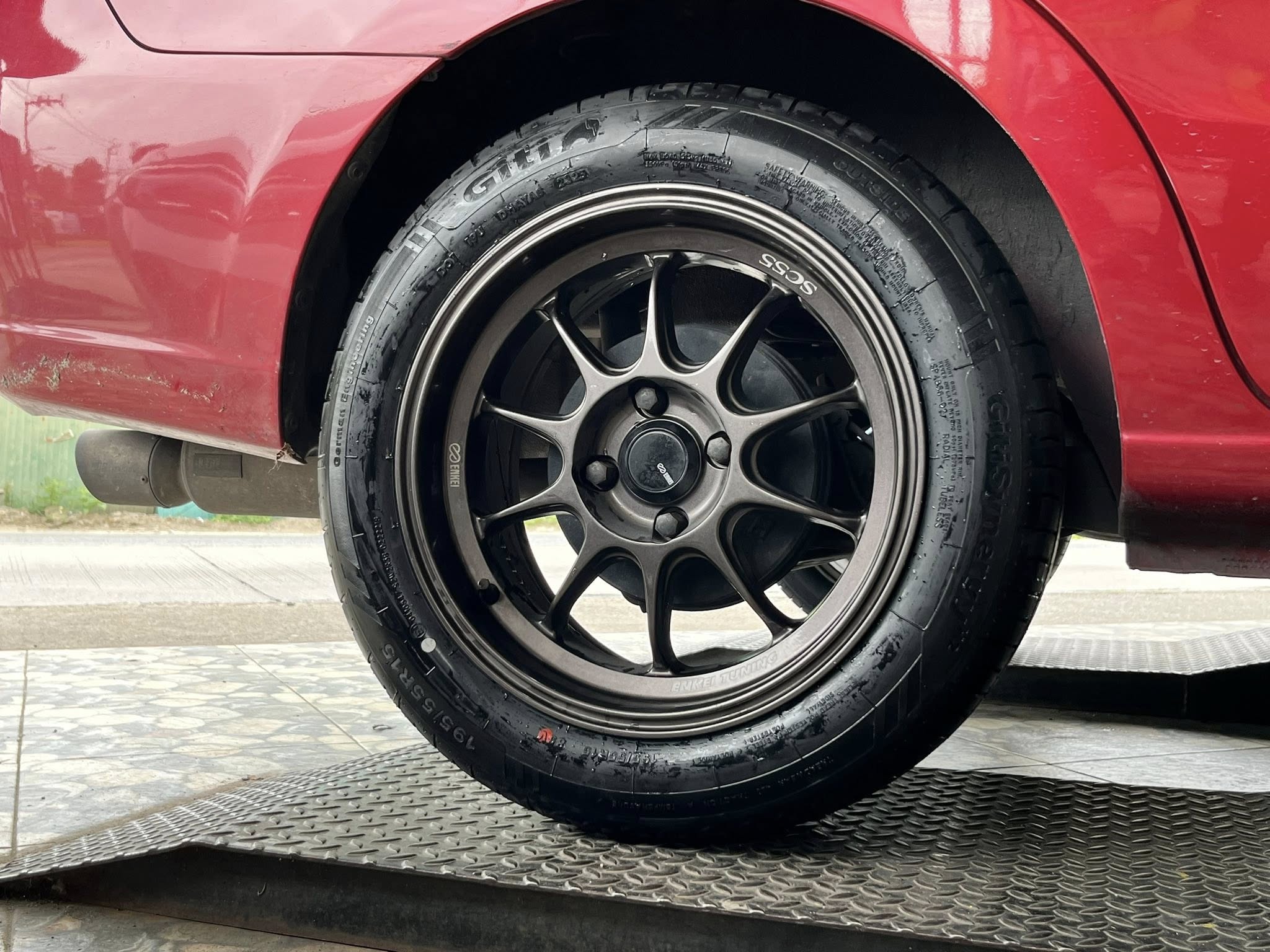 Mitsubishi_Attrage🚘เปลี่ยนยาง 🛞🐘#GITI_SynergyH2_195/55R15