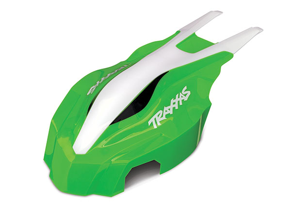 7914 Canopy, front, green/white, Aton