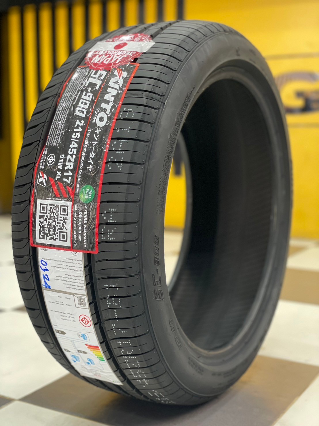 ยางใหม่คินโต๊ะ #KINTO SC900 215/45R17ยางใหม่ปี2024