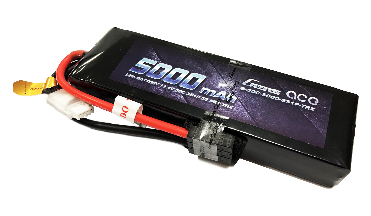 3S 5000mAh 50C GensLipo Gens Lipo 5000 mAh. 11.1V 3S 50C (ปลั๊กTRX)