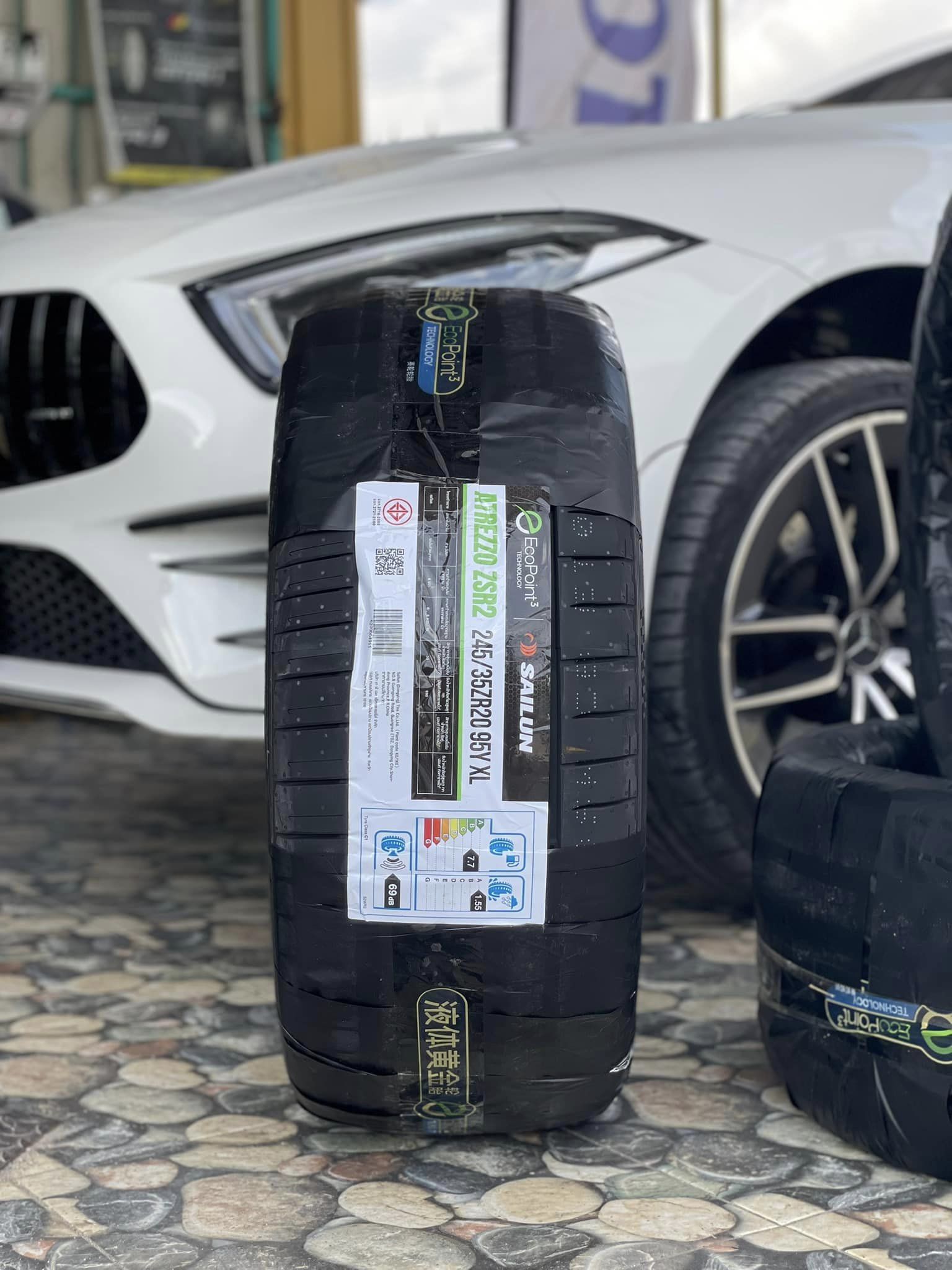 BENZ_CLS53🚘เปลี่ยนยางสปอร์ตสมรรถนะสูง#SAILUN_ZSR2_Ecopoint3_245/35R20 ❤️ 🛞 #SAILUN_ZSR2_Ecopoint3_275/30R20