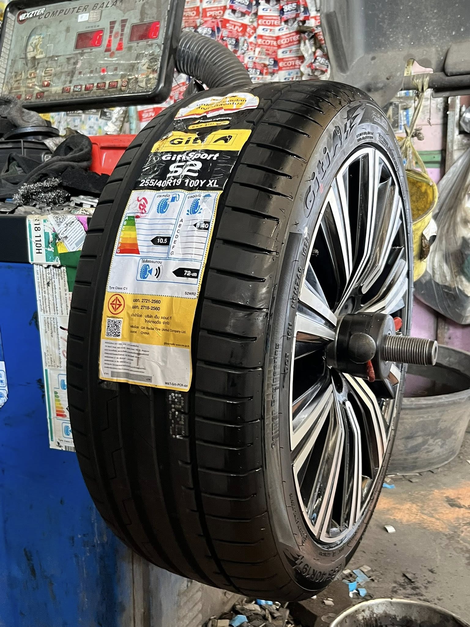 VOLVO_S90🚘เปลี่ยนยาง 🛞🐘#GITI_SportS2_255/40R19