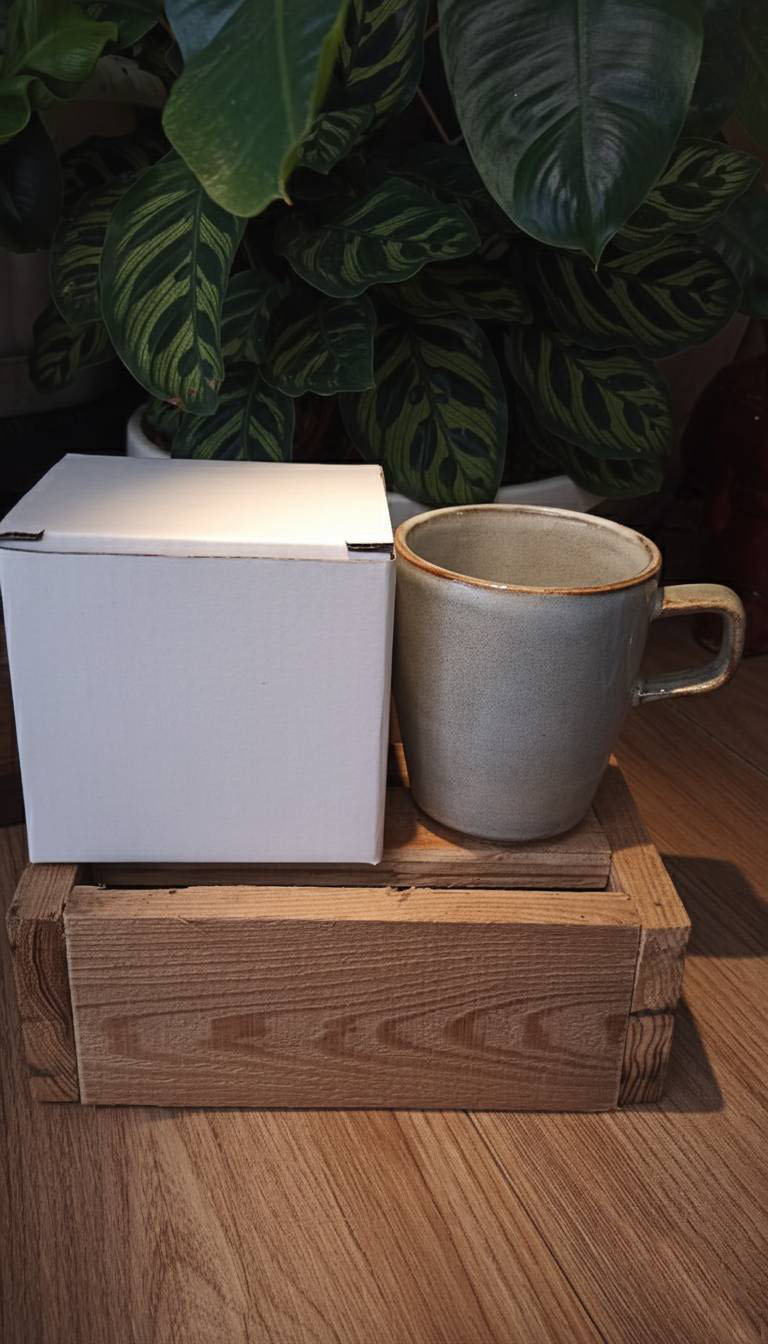 แก้วกาแฟ วินเทคคละทรงคละสี กล่องขาว