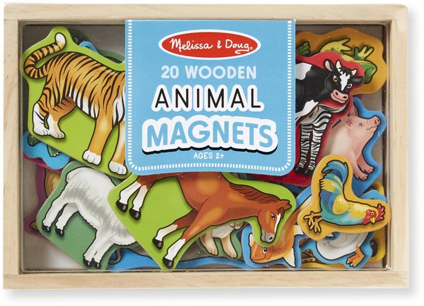 0475 Wooden Animal Magnets 20 Pcs