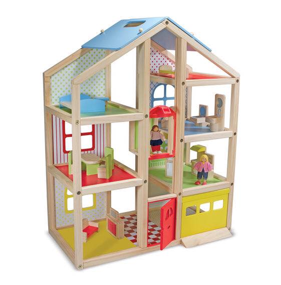 บ้านตุ๊กตาหลังใหญ่ Hi-Rise Wooden Dollhouse