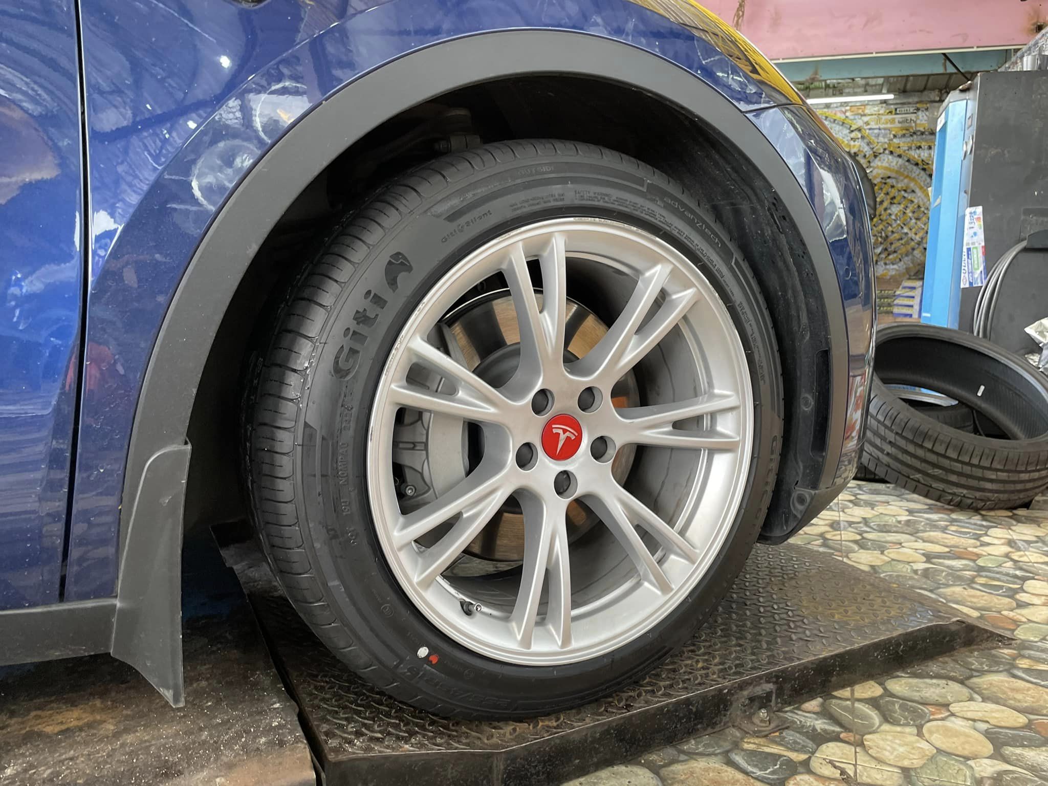 #TESLA_MODEL_Y❤️ #GITI_CONTROL P10 255/45R19 #MagicSound🛞 ยางเทคโนโลยีฟองน้ำซับเสียงนุ่มเงียบประหยัดพลังงานขึ้น #รถไฟฟ้า100%