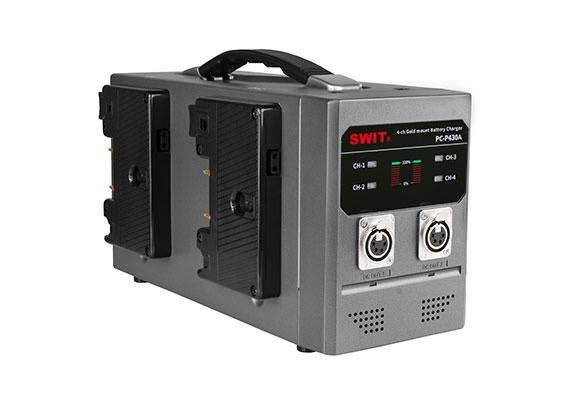 SWIT PC-P430A 4-ch Gold Mount Fast Charger