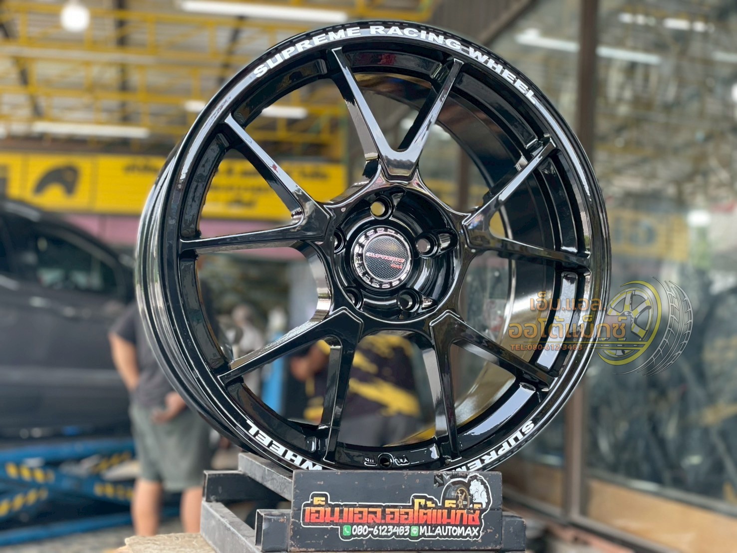 ล้อแม็กซ์ใหม่ขอบ18" #HOF_RACINGWHEELS #TC005 SP-TC05S 18x8.5J ET35 5x114.3 สีดำเงา