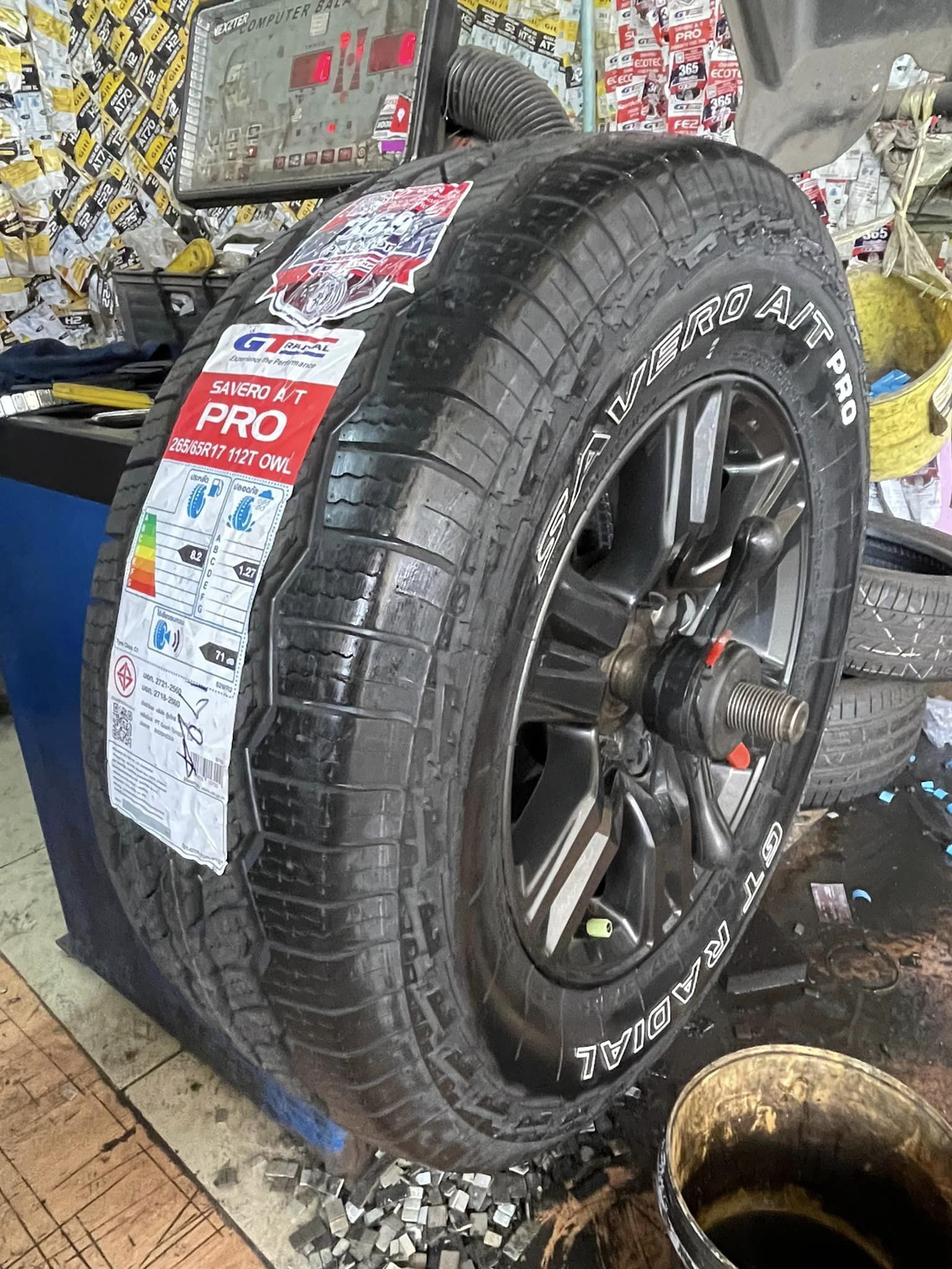 🚘 #TOYOTA_REVO🛞เปลี่ยนยาง 🛞 #GT RADIAL SAVERO AT 265/65R17