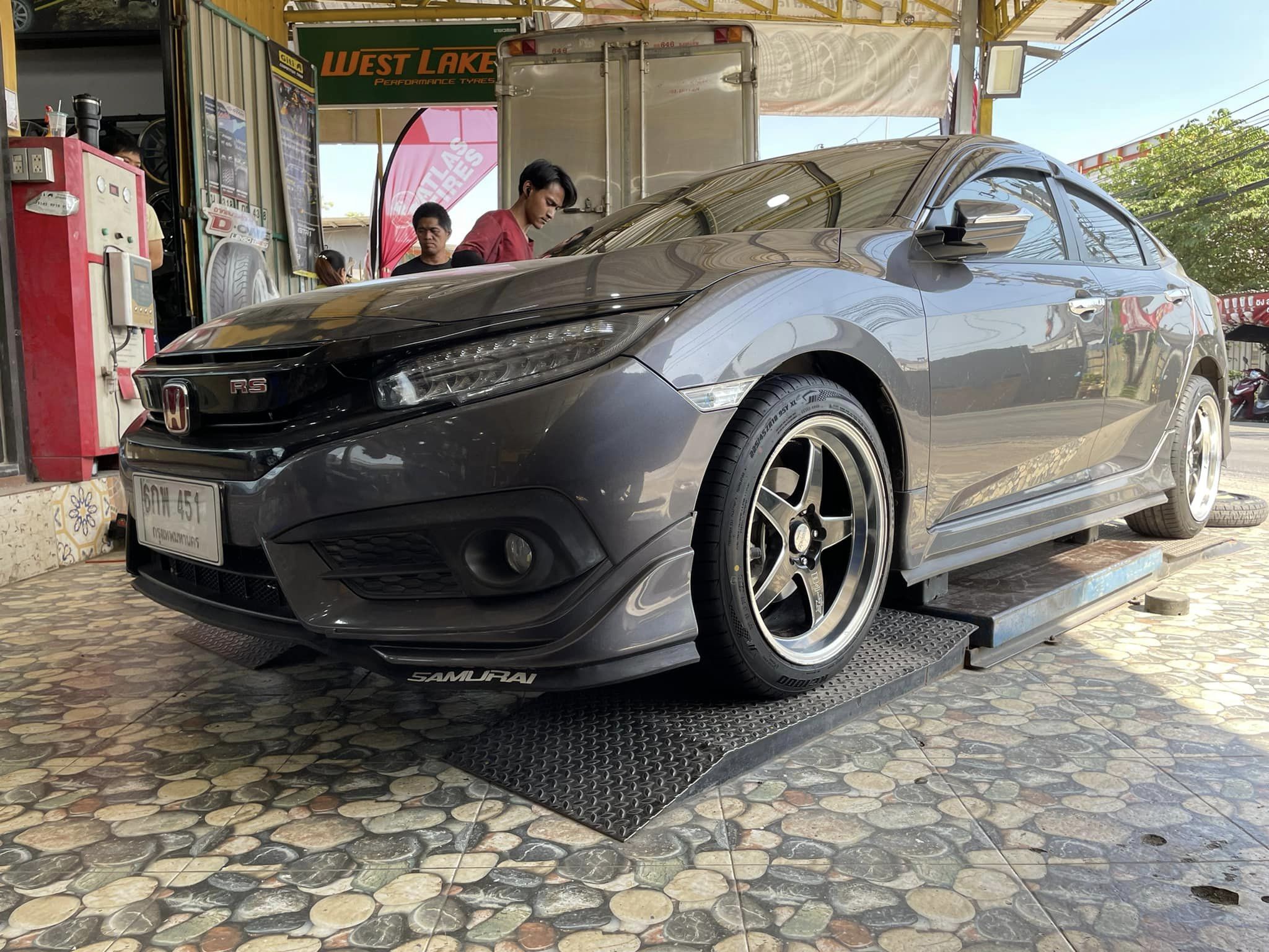 🚘 #HONDA_CIVIC❤️⚡️⚡️ 🛞 #OTANI_KC1000_225/45R18