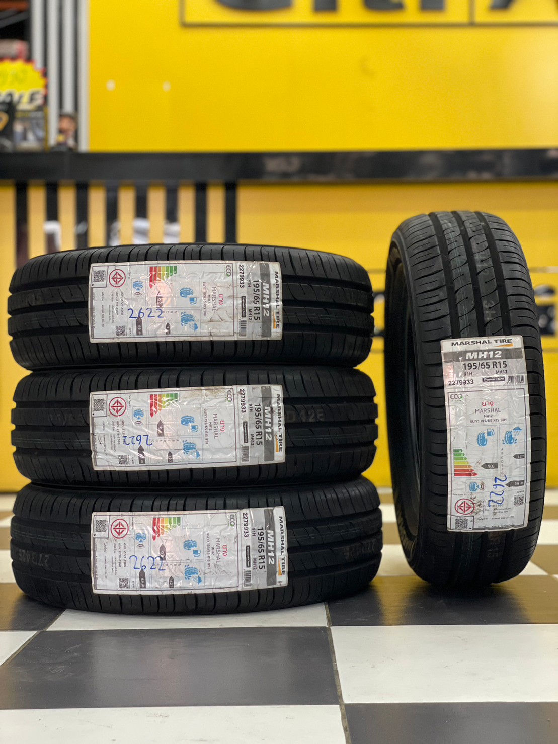 MARSHAL MH12 195/65R15 ยางใหม่ปี2022
