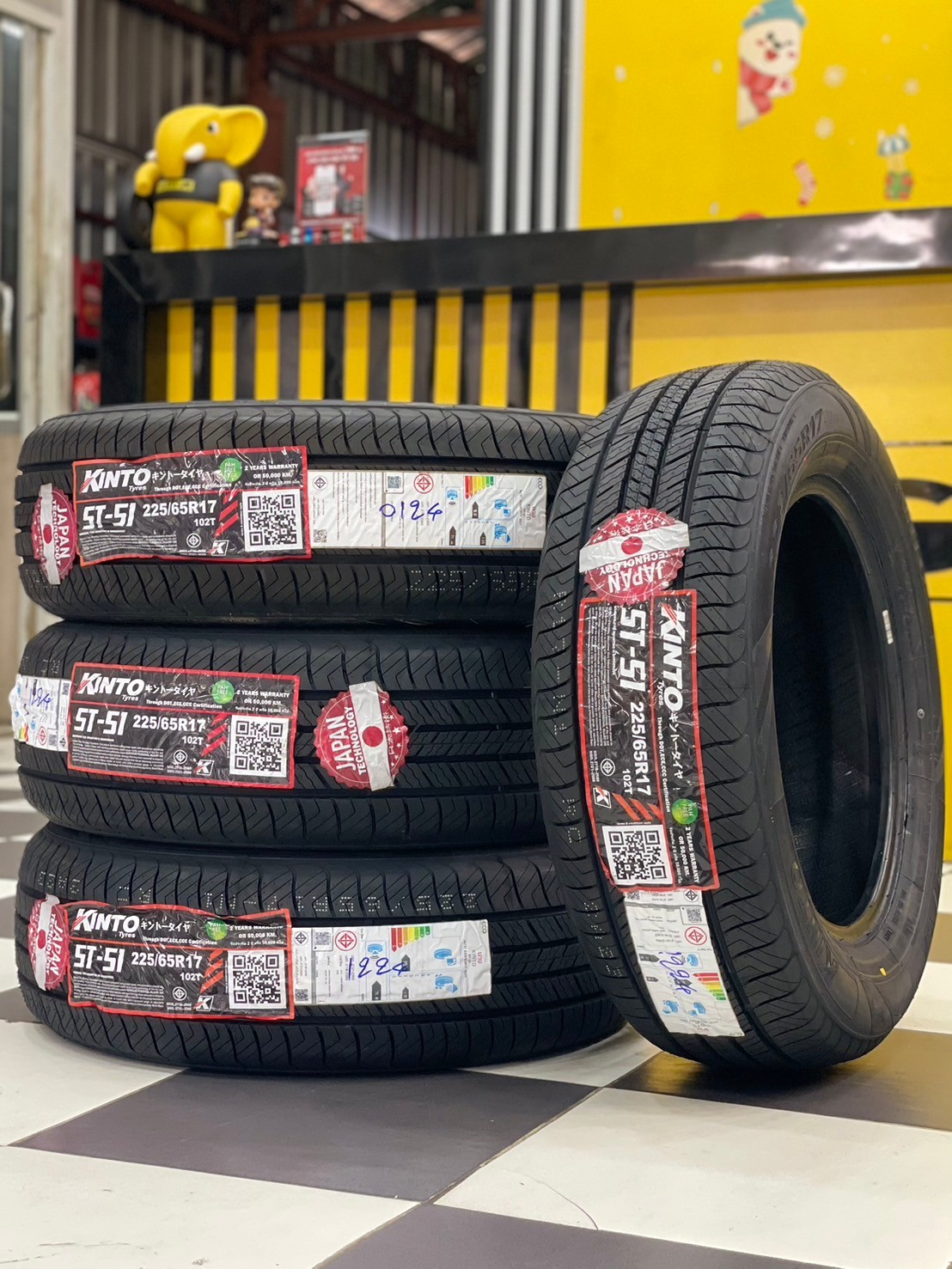 #ยางใหม่คินโต๊ะ #KINTO-ST51 225/65R17 ยางใหม่ปี2024