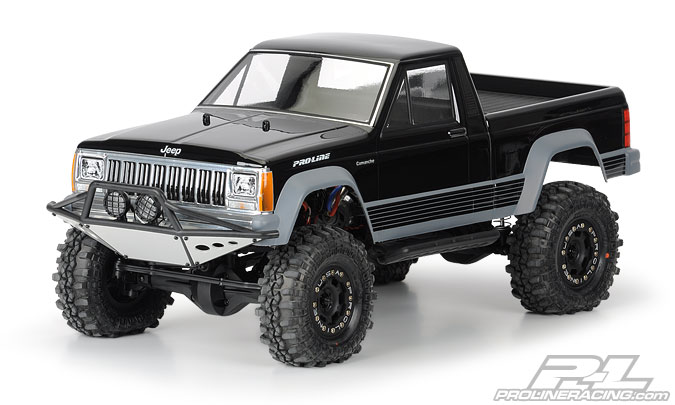 PRO-3362-00 1/10 Jeep Comanche Full Bed Clear Body 12.3" (313mm) WB Crwlrs