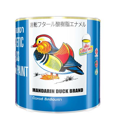 สีเคลือบเงา เป็ดหงส์ M303 #สีฟ้าอ่อน ขนาด 0.875 ลิตร (1/4 เเกลลอน)