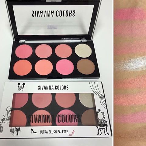 Sivanna Ultra Blush Palatte บลัชออน 8 สี พร้อมไฮไลท์และเฉดดิ้ง